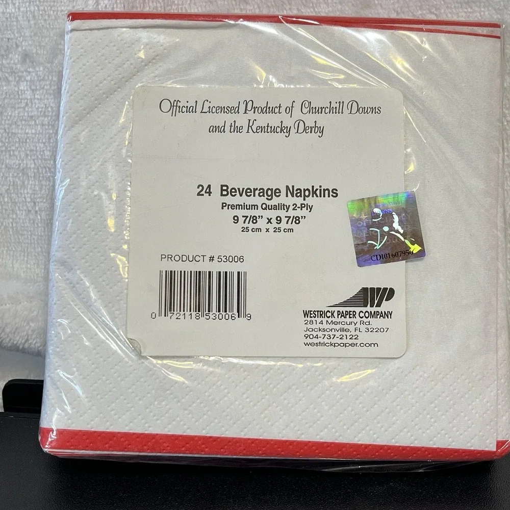 Kentucky Derby Party Beverage Napkins Churchill Downs 24 Per Pack New Sealed
